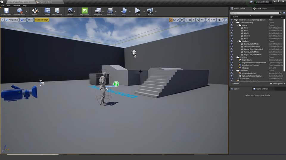 Unreal Engine: Una potente serie de motores de juegos 3D desarrollada por Epic Games.